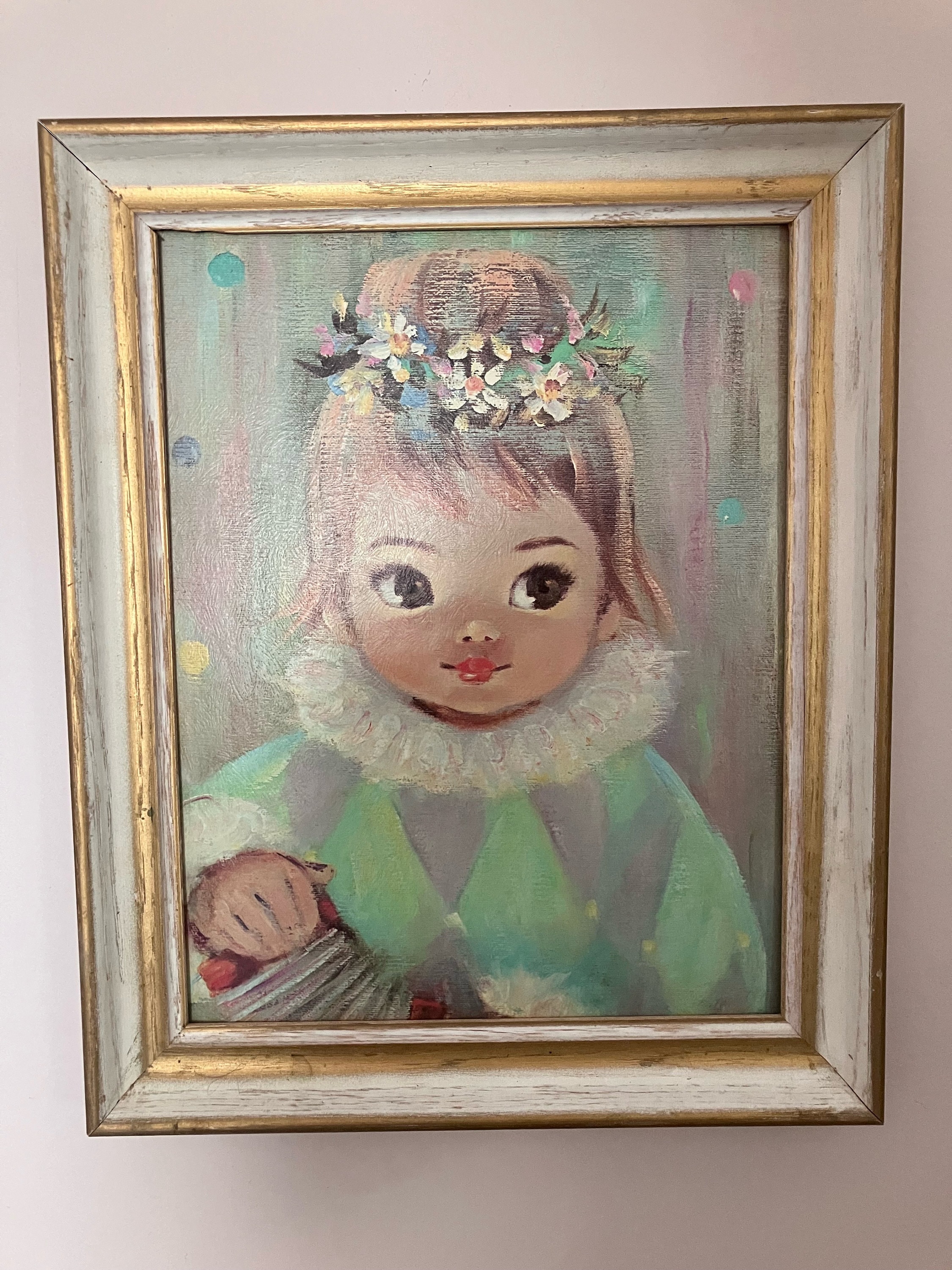 Vintage 1960s “gigi” Art Lithograph Print Sherle Artist