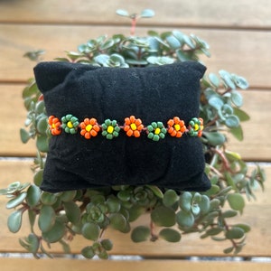 Beaded Flower Bracelets | Daisy Bracelets | Daisy Chain bracelet | Sunflower bracelet  | beaded bracelet | friendship bracelet