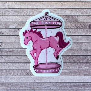 pink pony club sticker, water bottle sticker, laptop sticker, waterproof sticker, Chappell Roan sticker, Midwest Princess sticker