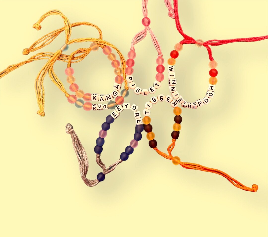 Disney Friendship Bracelets Winnie the Pooh Friendship Etsy