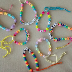 Pride friendship bracelets | LGBTQ friendship bracelets | friendship bracelet pack | beaded bracelets | pride jewelry | adjustable bracelets