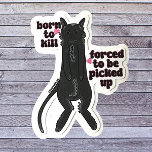 cat sticker, animal sticker, water bottle sticker, laptop sticker, waterproof sticker, cute sticker, pet sticker, funny sticker