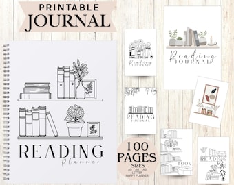 Reading Journal, Book Tracker, Reading Tracker, Book Ratings, Book Reviews, Reading Planner