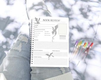 Reading Planner Printable, Book Journal, Reading Journal, Monthly Reading Log, BookShelf Tracker,Book Challenges, Fantasy