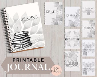 Leseplaner zum ausdrucken, Lesejournal PDF, Buch Lesetagebuch, Monatliches Lesetagebuch, Regaltracker, sofortiger digitaler Download 2026
