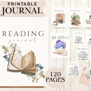 Printable Reading Journal |Book Journal | Book Tracker | Book Journal | Reading Planner | Reading Tracker| Reading Goals| Reading Challenges