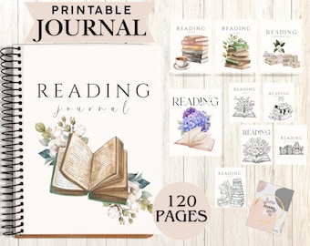 Reading Planner Printable, Reading Journal PDF, Book Reading Journal, Monthly Reading Log, Book Shelf Tracker, Instant Digital Download 2026