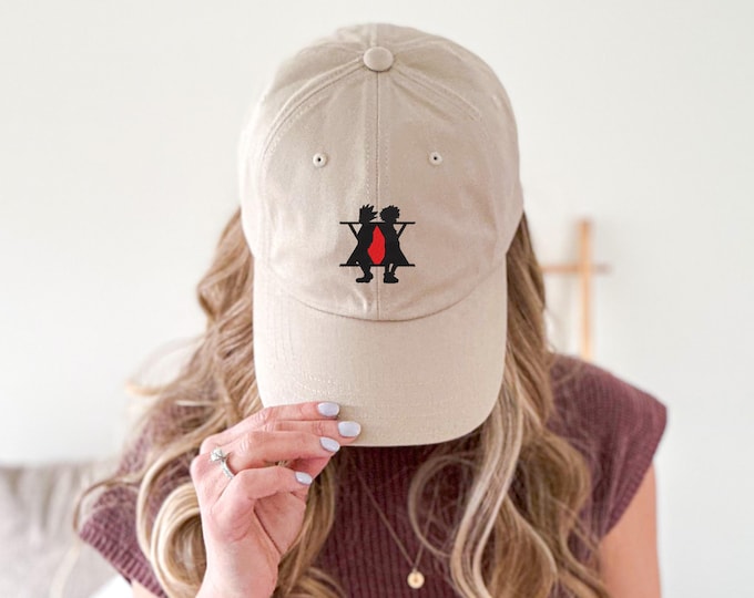 Casquette de baseball classique Hunter x Hat, inspiré de l'anime killua gon hunter, amateurs d'anime, cadeau pour elle, cadeau pour lui, anime chasseur, brodé
