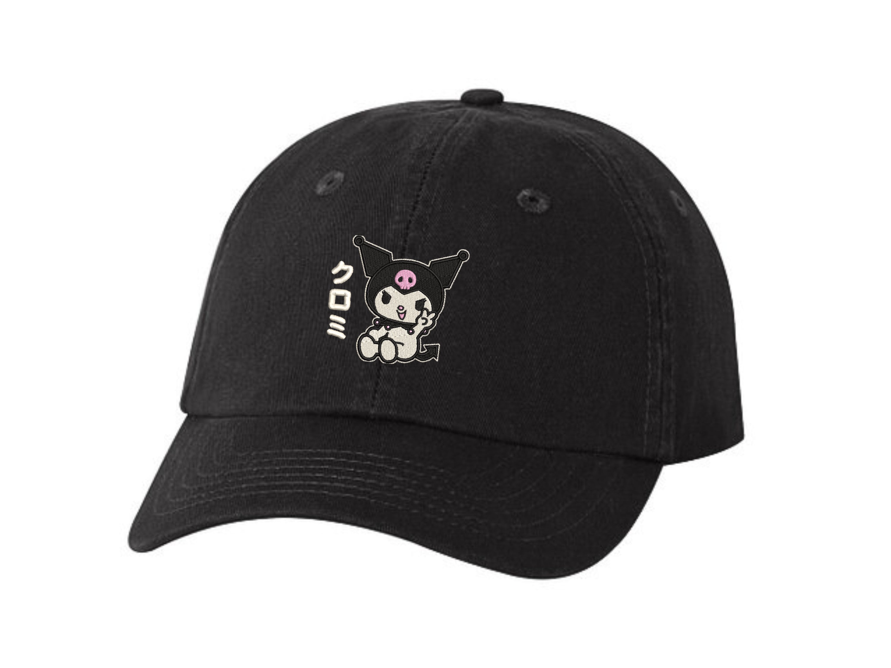 Cute Kuromi Embroidered Baseball Hat, Kuromi Sanrio Character