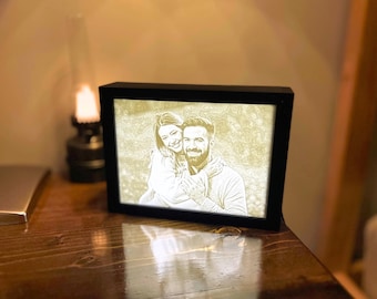 Custom Photo LED Lightbox: Personalized Family Picture Gift