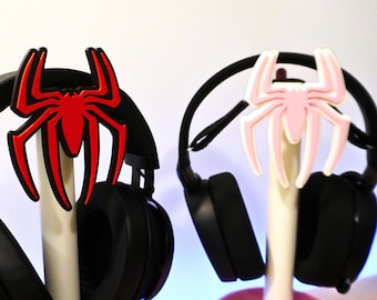 Matching Spider Headphone Stand: Gamer Couple Desk Organizer