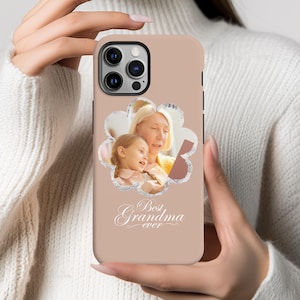 Nana Grandkids Picture Phone Cover, Custom Grandma Grandchildren Photo Phone Case, Photograph Phone Cases iPhone 16 15 14 13 Pro Max S25 S24