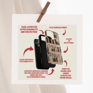 Embrace books and nature with our Bookish Boho Floral Phone Case.  Designed with book lovers in mind, this faux embroidery cat on bookshelf phone case features a flat surface print of shelved books, a cat and flowers on a vintage look background