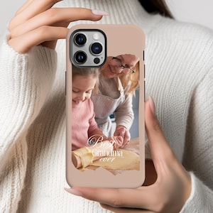 Custom Nana Grandkids Photo Phone Cover, Grandma Grandchildren Picture Phone Case, Photograph Phone Cases iPhone 16 15 14 13 Pro Max S25 S24