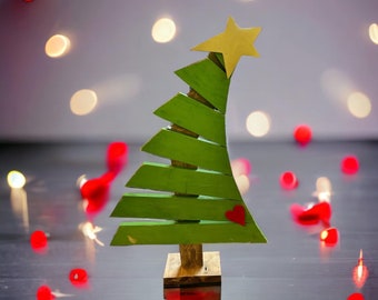 Wooden Christmas Grinch Tree