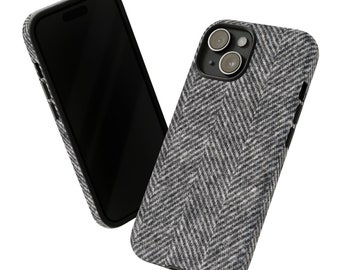 Tweed Look Tough Phone Case