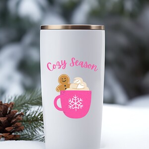 pink cozy season PNG digital download 2 different variations