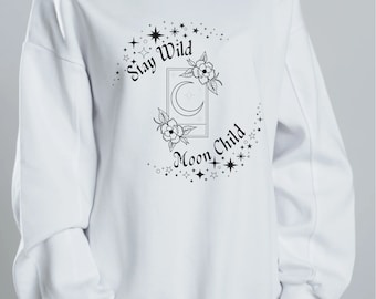 Stay Wild Moon Child SVG and PNG digital download