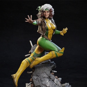 Rogue figure - X-Men collectible premium format statue painted 3d printed