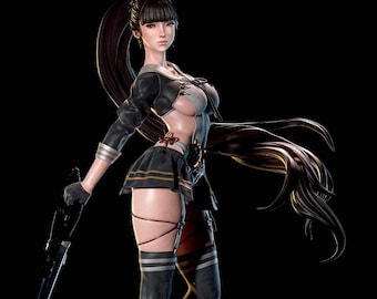 Figurine Eve - Statue de la Lame stellaire - Objet de collection peint à la main imprimé en 3D ( NSFW disponible )