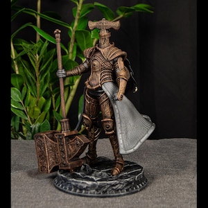 Devonia Crucible Knight Figure – Elden Ring Fan Art Collectible Statue (Painted/Unpainted Kit)