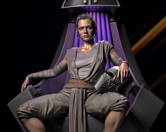 Rey Skywalker - Star Wars collectible figure painted statue