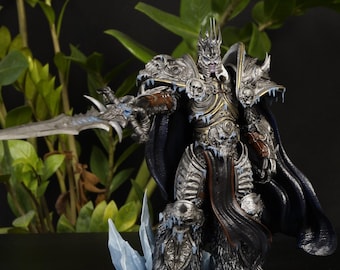 Statuetta del Re dei Lich - World of Warcraft, oggetto da collezione dipinto, regalo