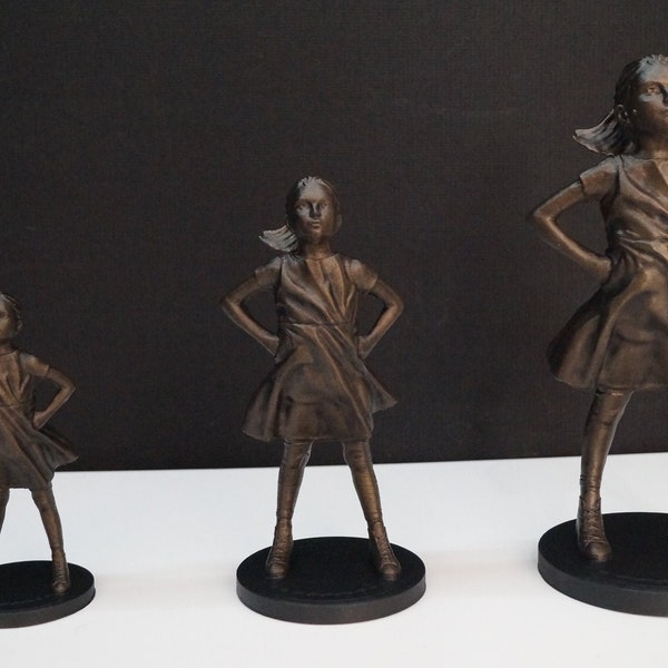 Fearless Girl 3D Printed PLASTIC REPLICA New york art statue