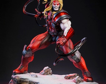 Figurine Omega rouge à l'échelle 1/6 - Statue X-Men - Cadeau de collection peint à la main / non peint