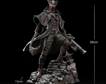 Figurine en résine The Hunter – Kit peint et non peint à la main | Objet de collection transmissible par le sang | Statuette imprimée en 3D faite main