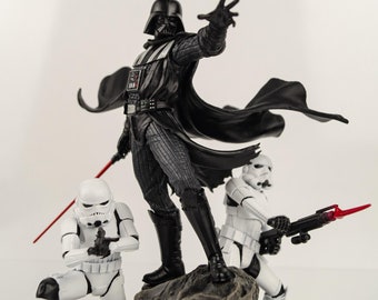 Darth Vader figure - Star Wars collectible diorama fan art statue painted