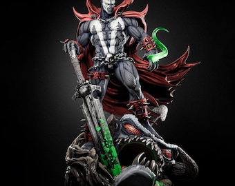 Figurine Spawn - Statue de collection Fan Art peinte
