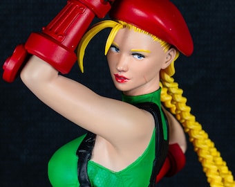 Cammy fan art figure 3d printed street fighter collectible statue painted