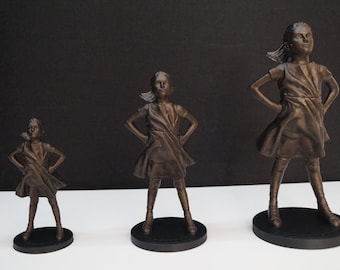 Fearless Girl 3D-gedruckte KUNSTSTOFFREPLIK New Yorker Kunststatue