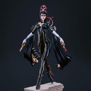 ベヨネッタ フィギュア | 未塗装の耐久性のある樹脂 3D プリント