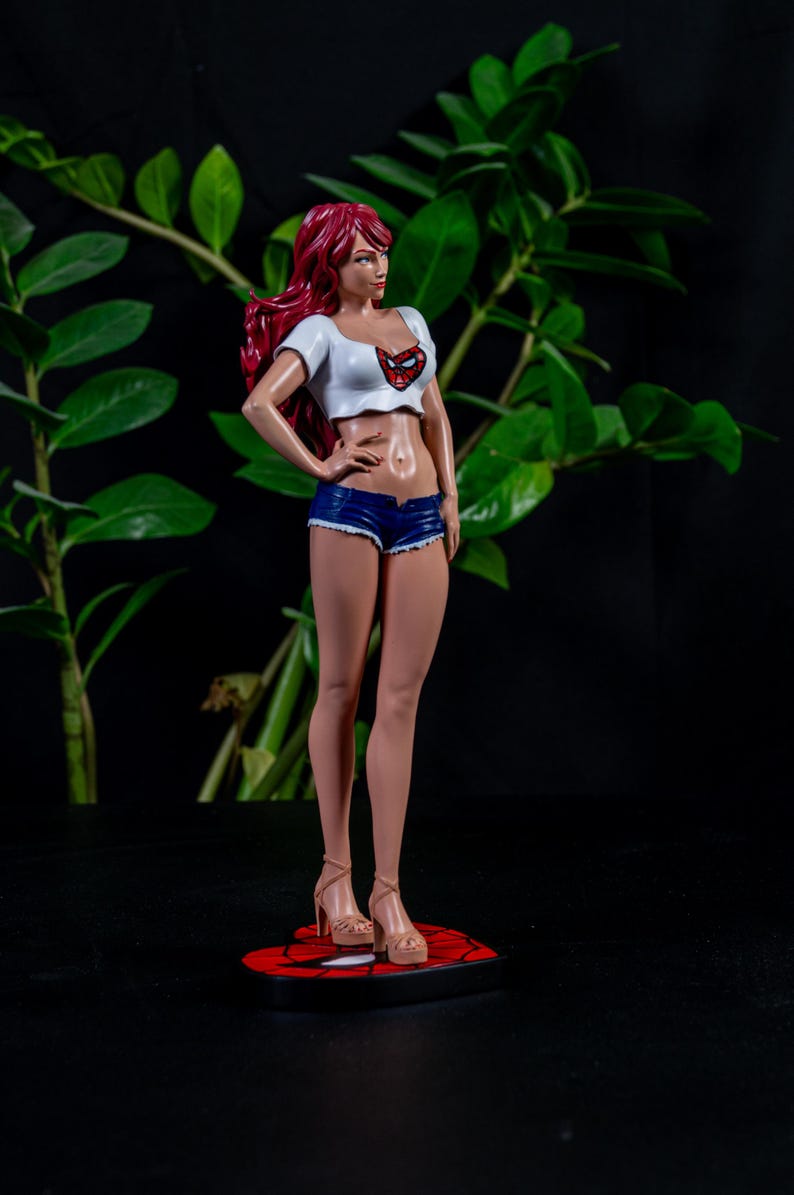 Mary Jane Watson Figur - Spider-Man Sammler Statue Bemaltes Geschenk Bild 5