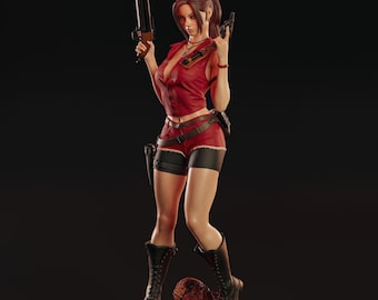 Estatua de resina de Claire Redfield pintada a mano - Resident Evil Collectible