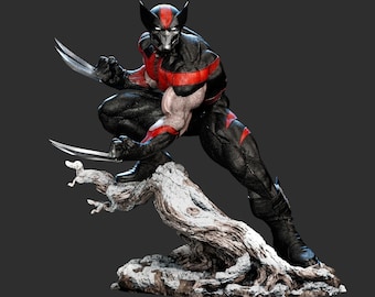 Figurine Wolverine ultime - Statue de collection X-Men - Impression 3D peinte à la main / Kit non peint