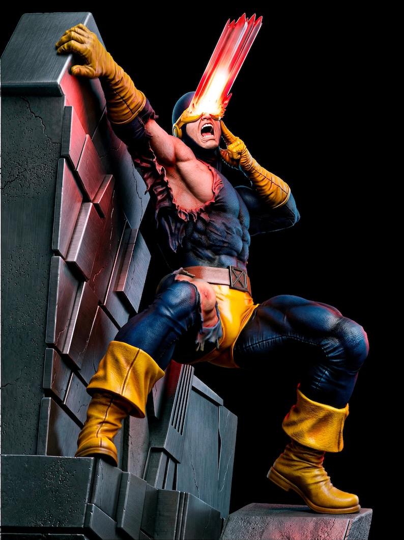 Cyclops Fan Art Figure 3d Printed Collectible Statue Hand Painted - Etsy