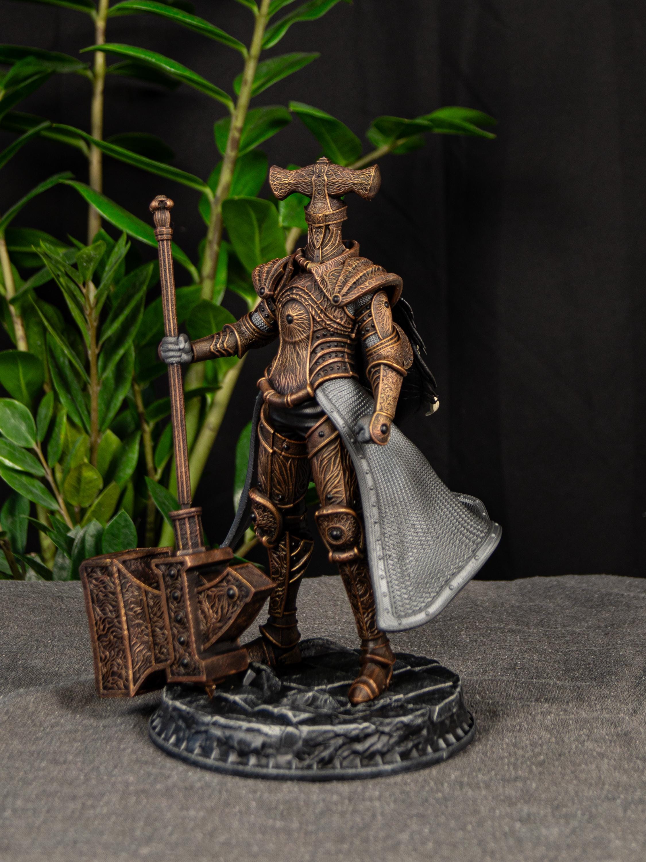 Devonia Crucible Knight Figure - Elden Ring Collectible Statue 3d ...