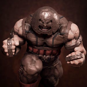 juggernaut figure - x-men painted fan art collectible gift statue
