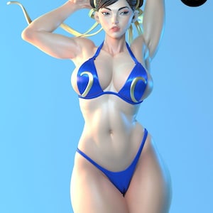 Hand-painted Chun-li Statue – Street Fighter Collectible Figure - Etsy