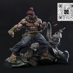 Akuma - Street Fighter 3D Printed figure collectible statue