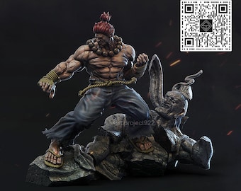 Akuma - Street Fighter 3D Printed figure collectible statue