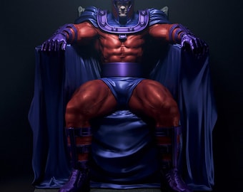 Estatua de Magneto pintada a mano – Colección de arte de los fans de X-Men