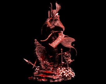 Figurine du chasseur – Ensemble peint et non peint à la main | Objet de collection transmissible par le sang | Statue faite main