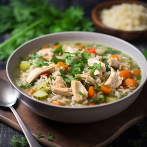 Get Well Chicken and Roasted Veggie Soup RECIPE-Instant Download