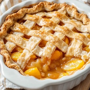 Homemade Peach Cobbler RECIPE-INSTANT DOWNLOAD