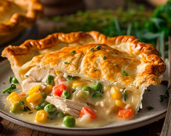 Delicious Chicken Pot Pie RECIPE-INSTANT DOWNLOAD