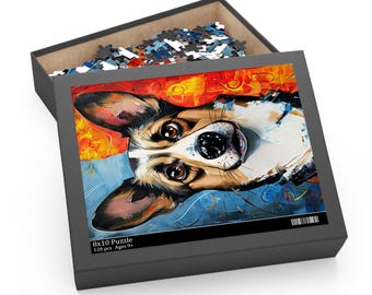 Dog Puzzle, Family Puzzle, Pet Lover, Game Night, Gift for her, Gift for him, Puzzle (120, 252, 500-Piece)